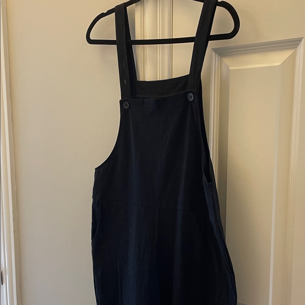 Black Linen Jumpsuit